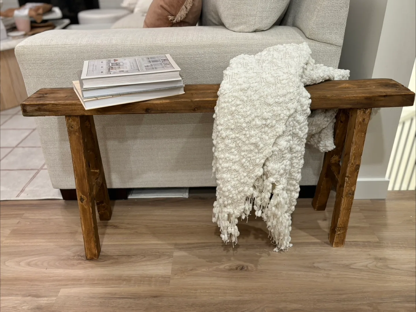 Rustic Wood Bench thumbnail