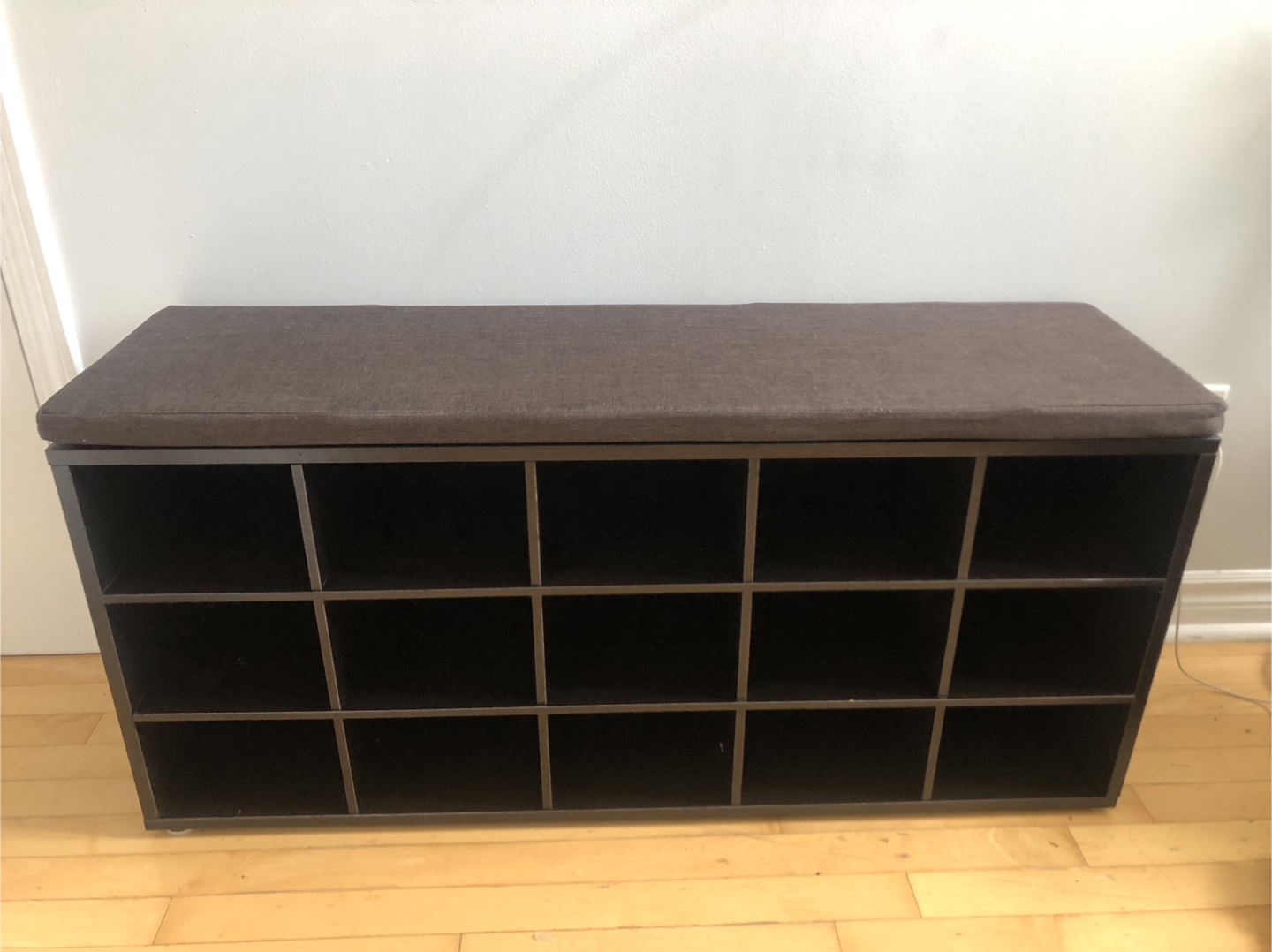 Shoe Storage Bench - Dark Brown