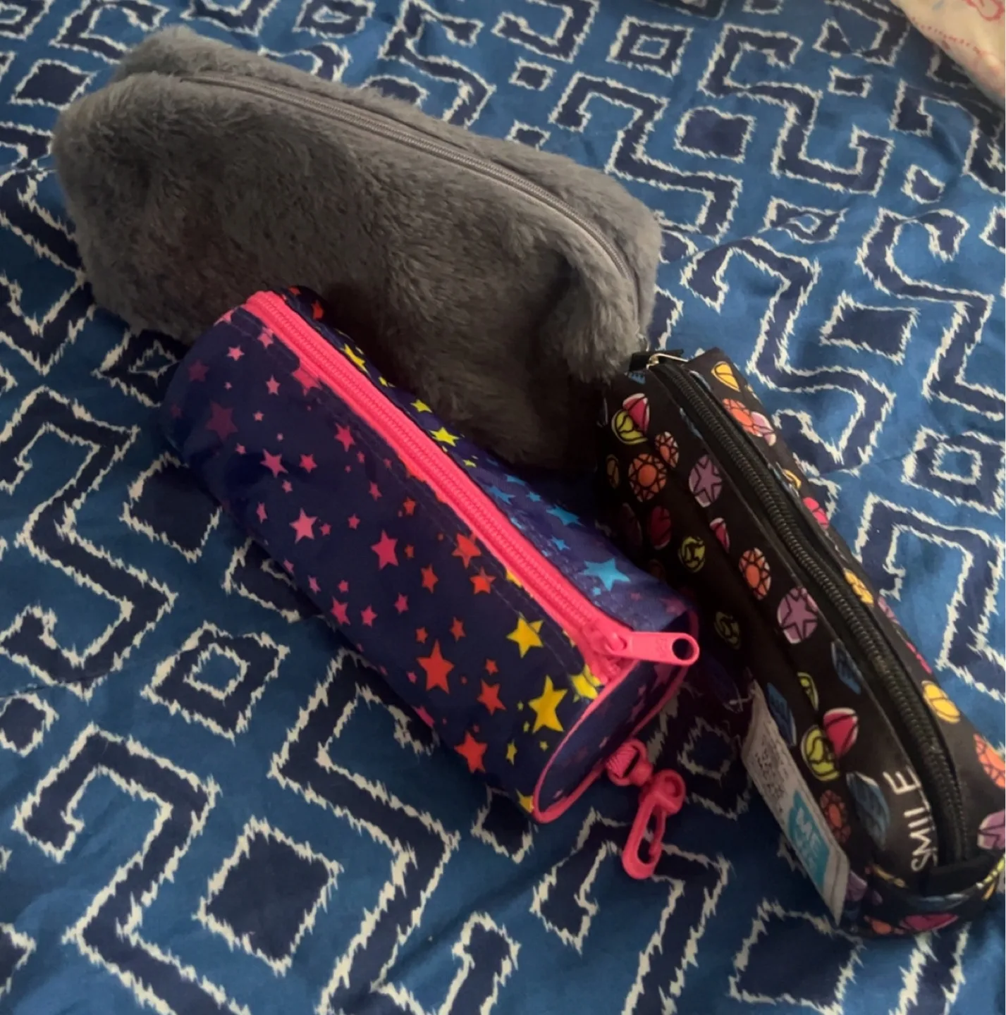 Pencil Cases - Grey, Blue, Black thumbnail