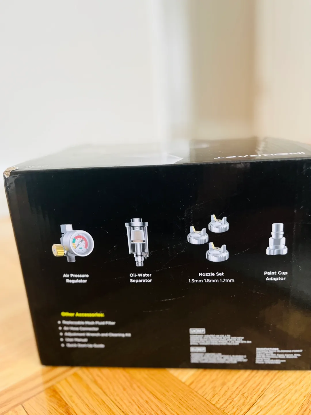 INOKRAFT Drizzle D1 LVLP Air Spray Gun - New in Box! image indicator(2)