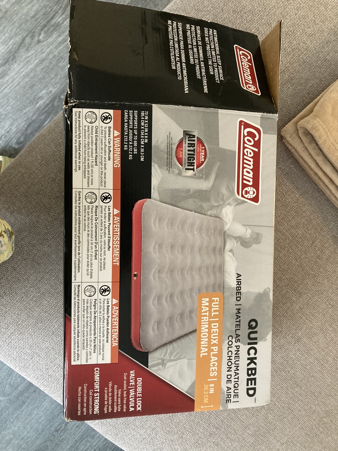 Airbed + air pump