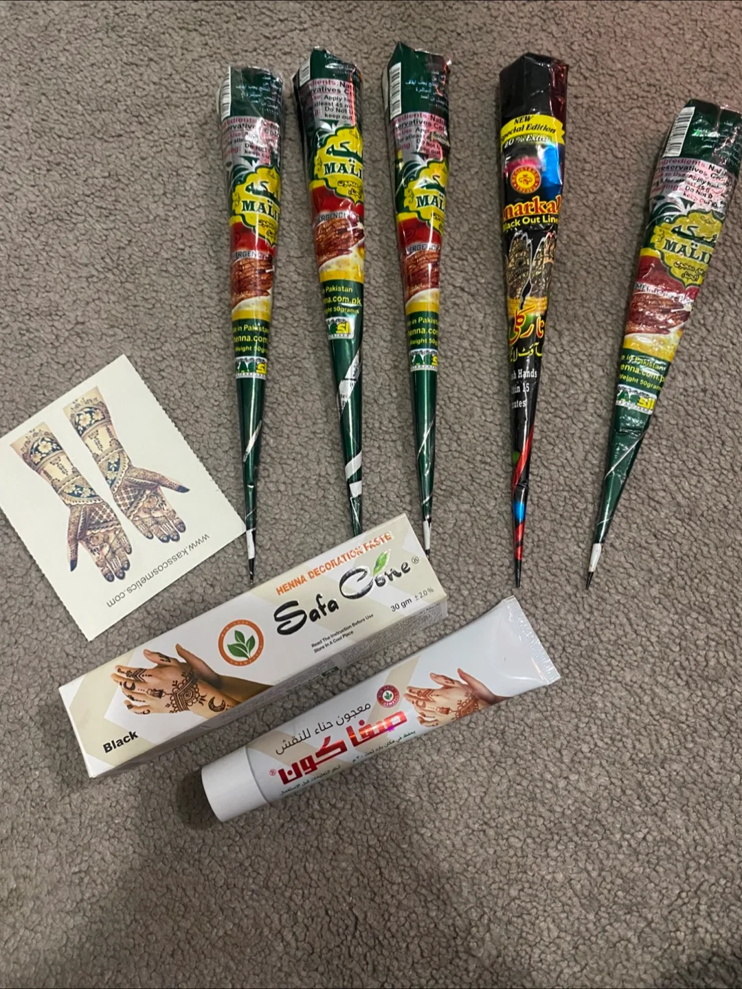 Henna Cones for Temporary Tattoos thumbnail