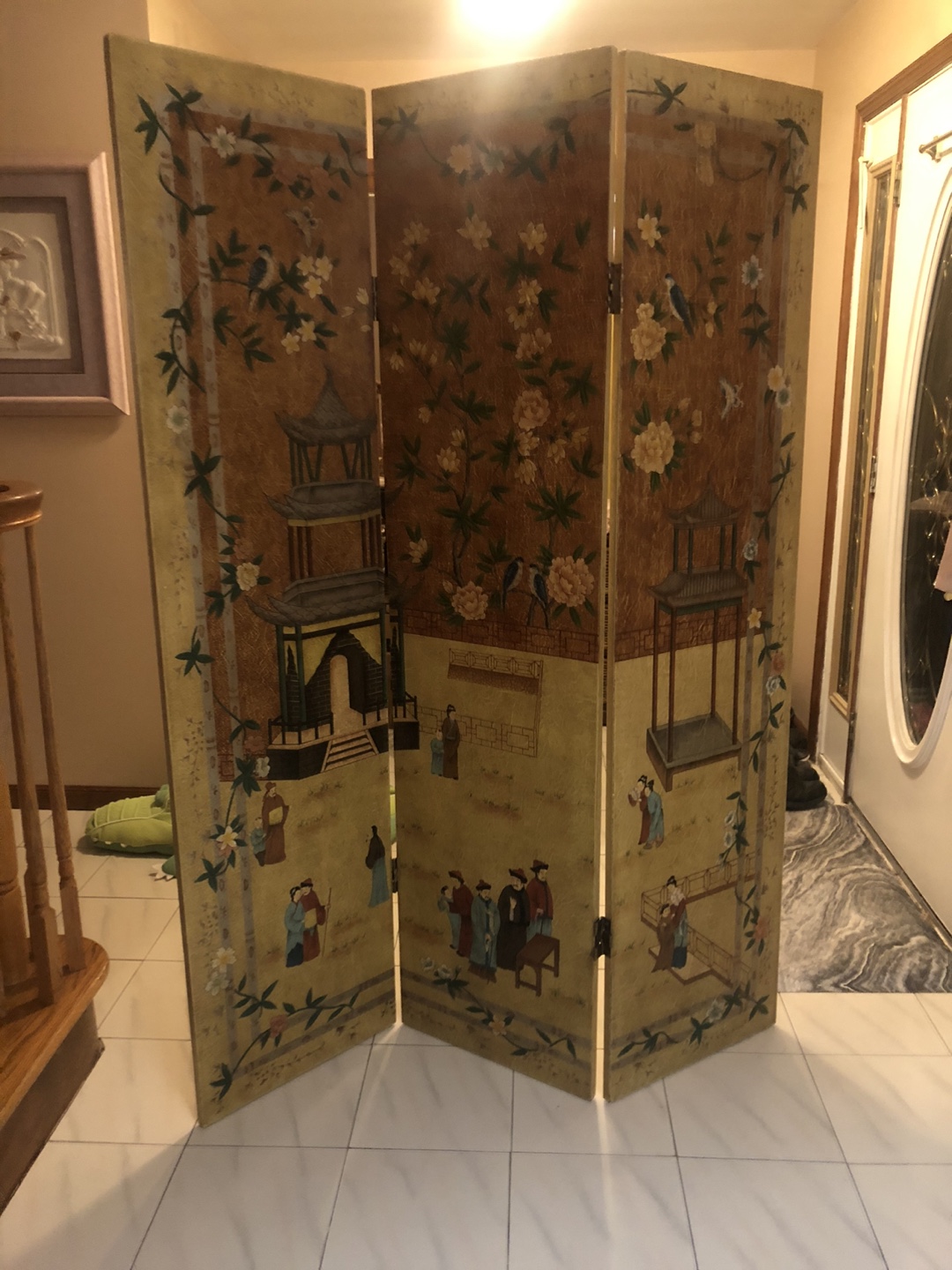 Folding 3 Panel Room Divider