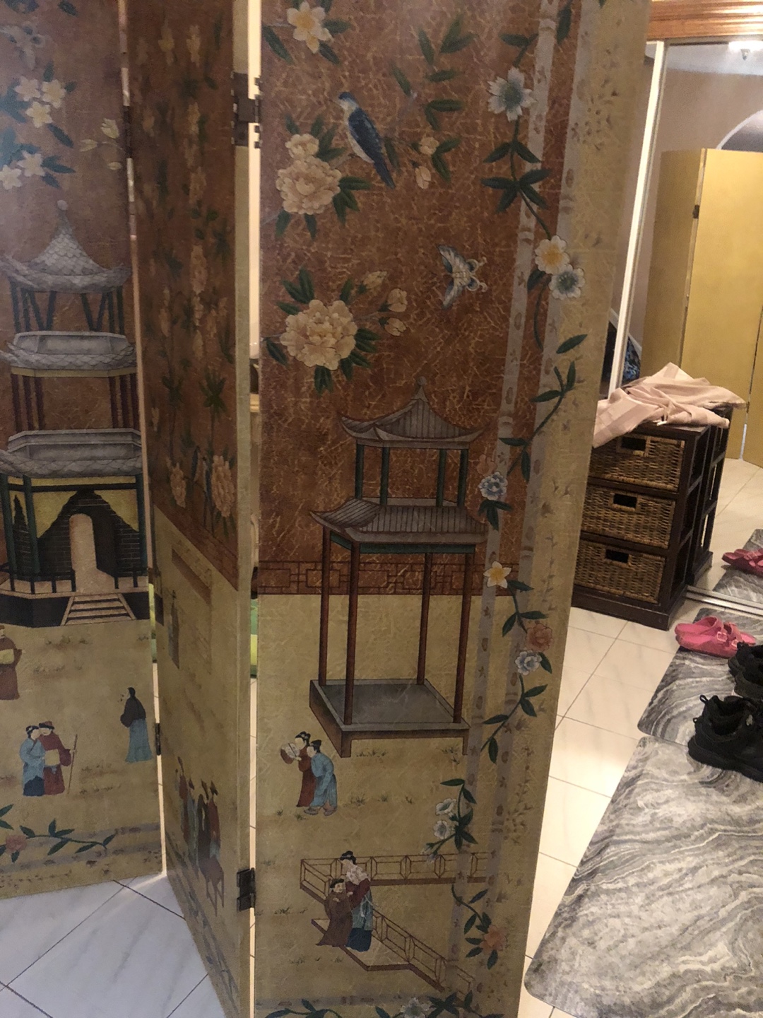Folding 3 Panel Room Divider - photo 4