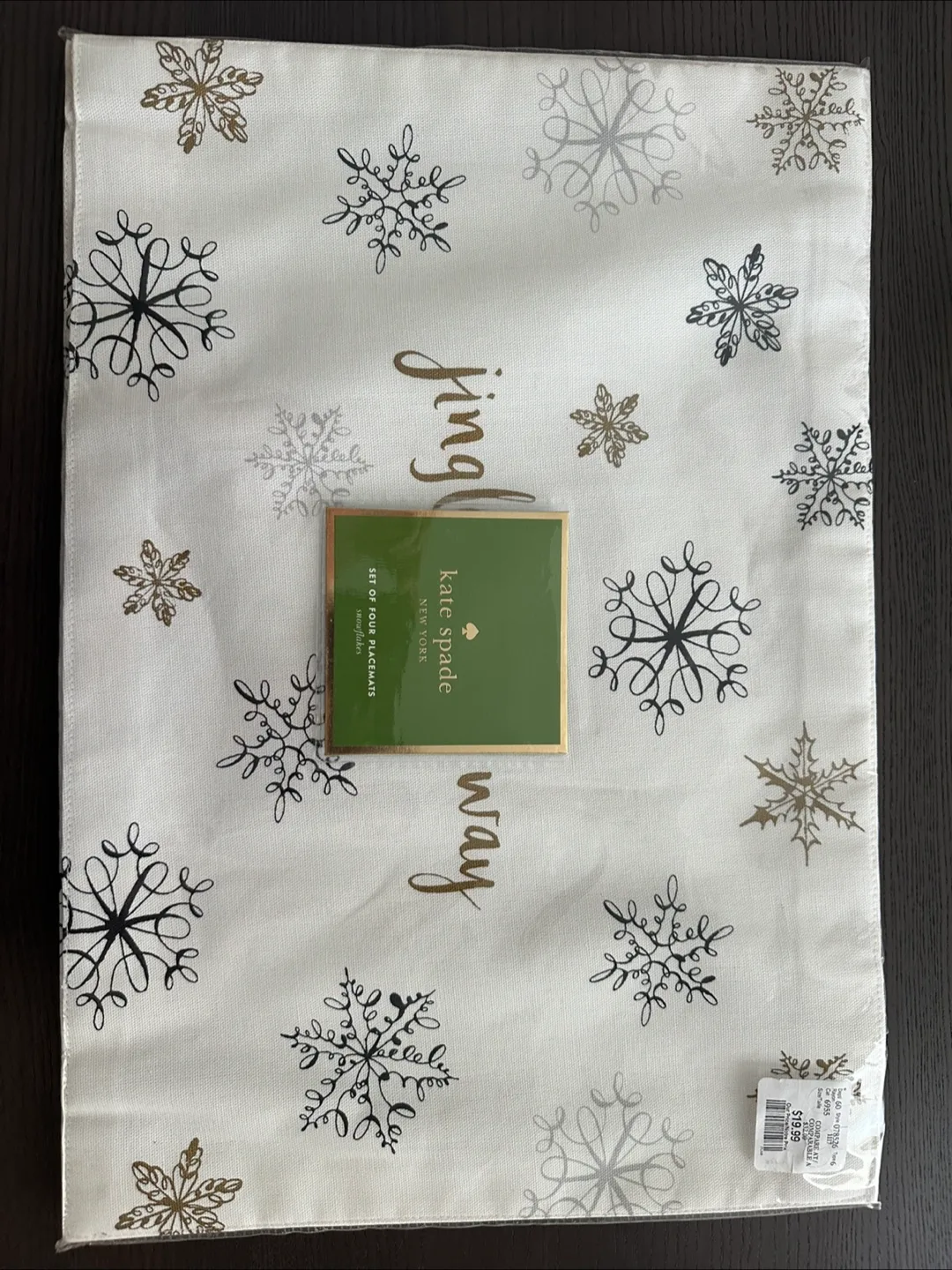 Kate Spade Snowflake Placemats - Set of 4 thumbnail