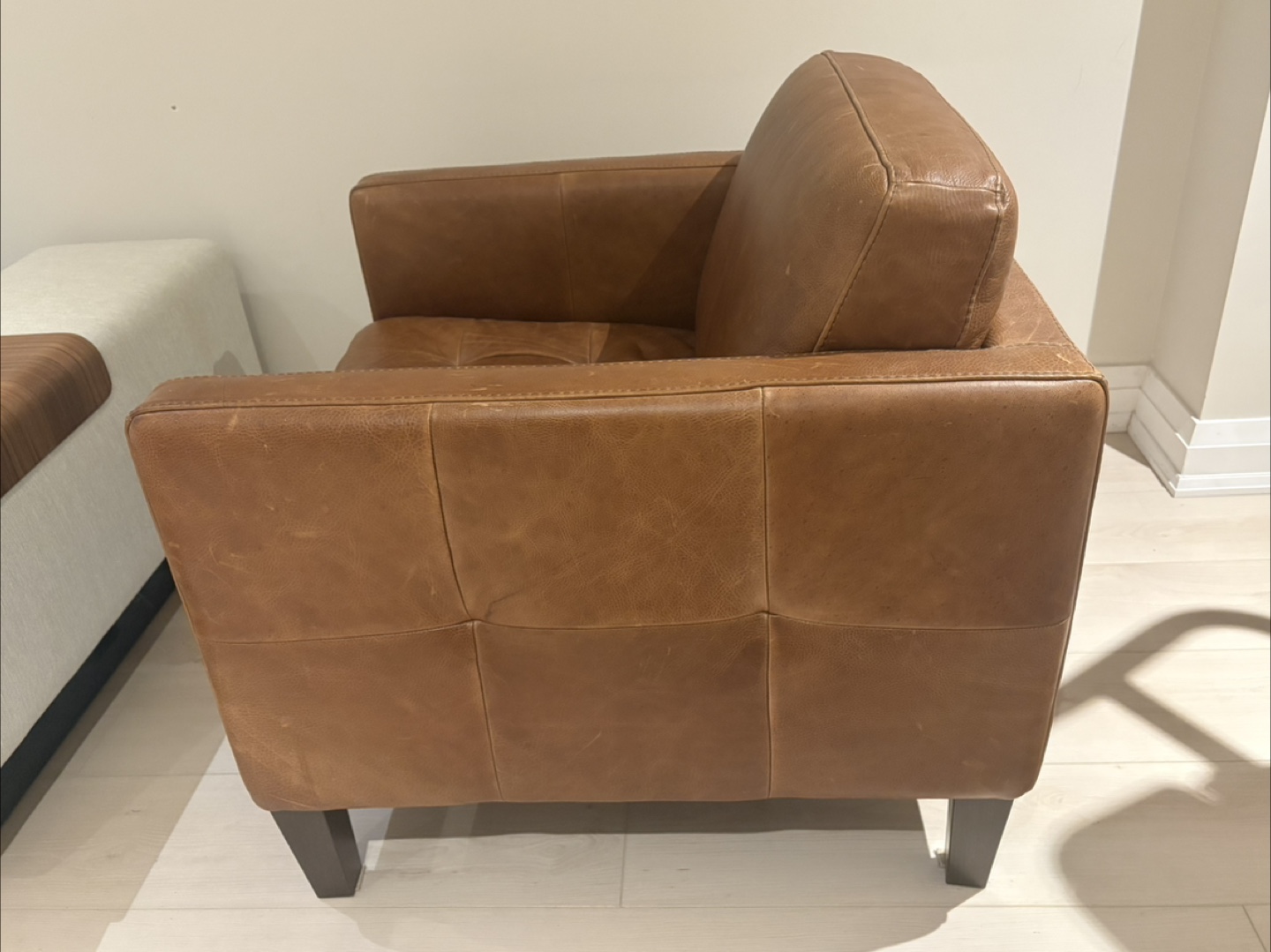 Leather Armchair - Brown - photo 2