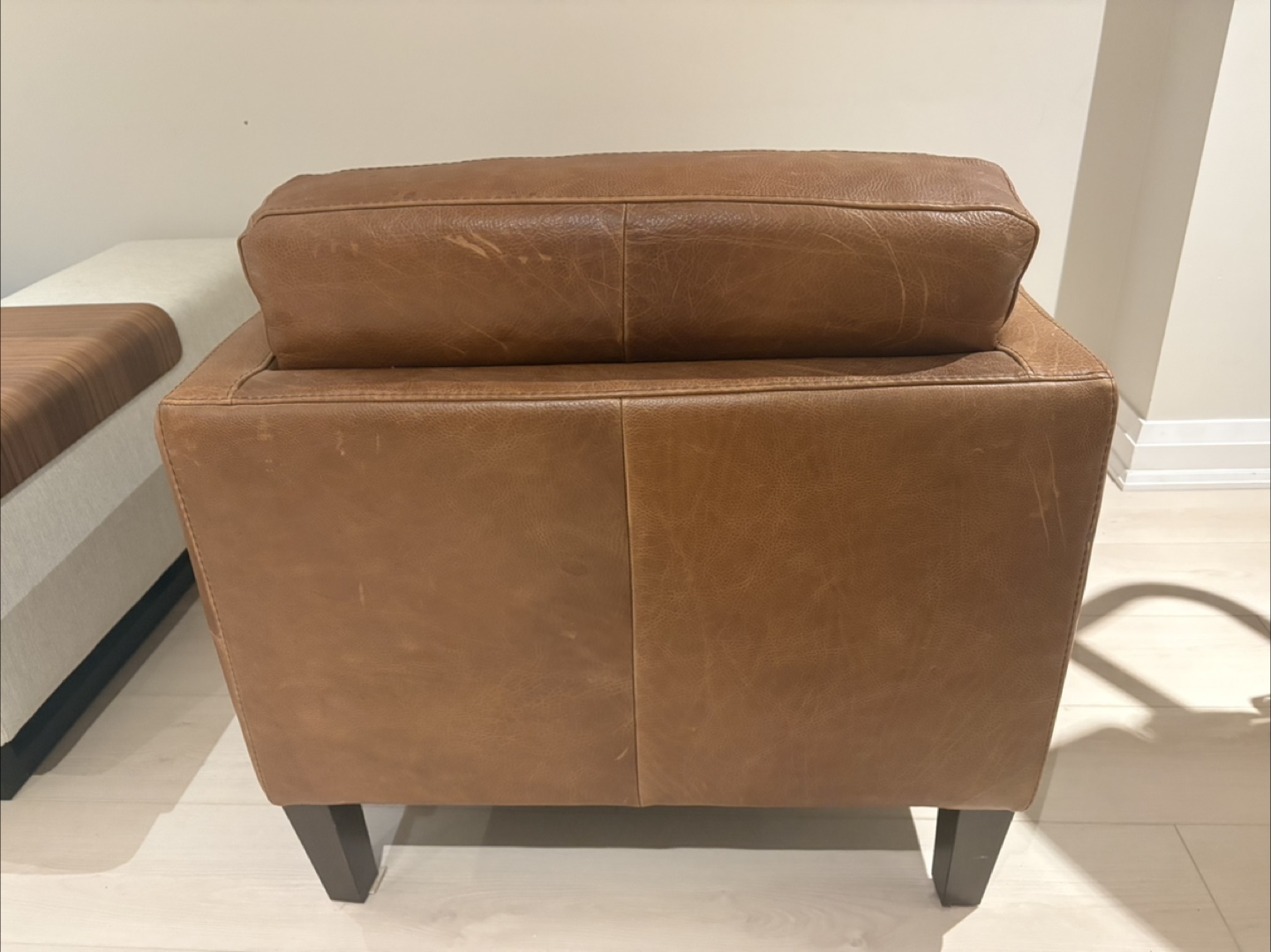 Leather Armchair - Brown - photo 3