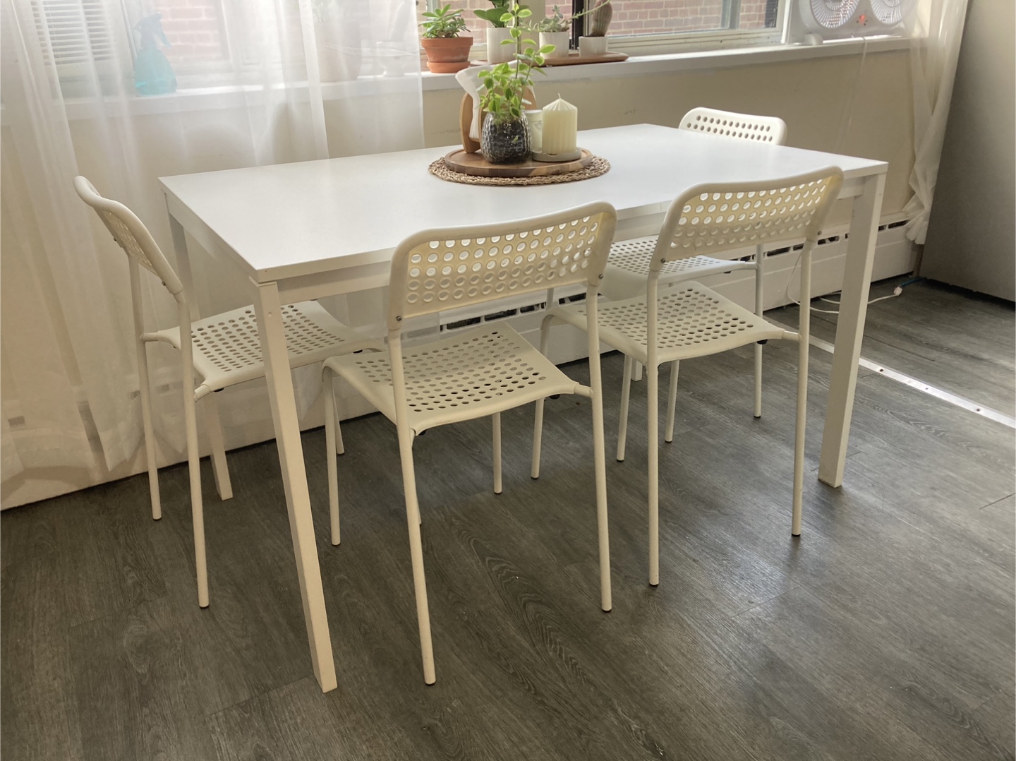 IKEA Melltorp Table & Adde Chairs - White - photo 2