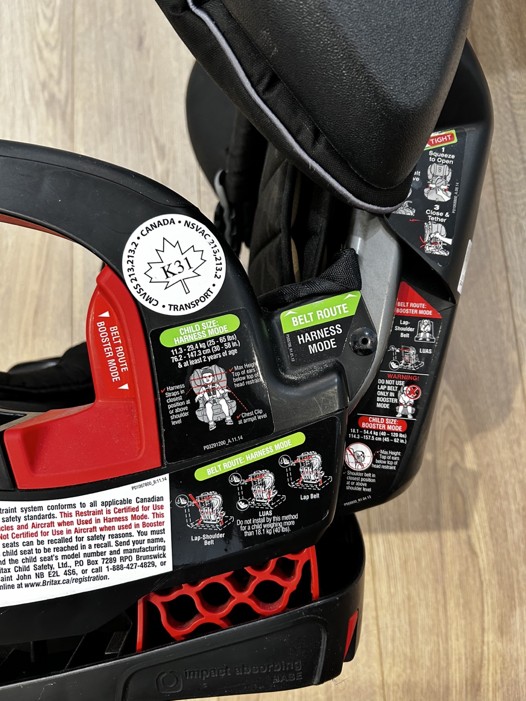 Britax Car Seat - Black - photo 3