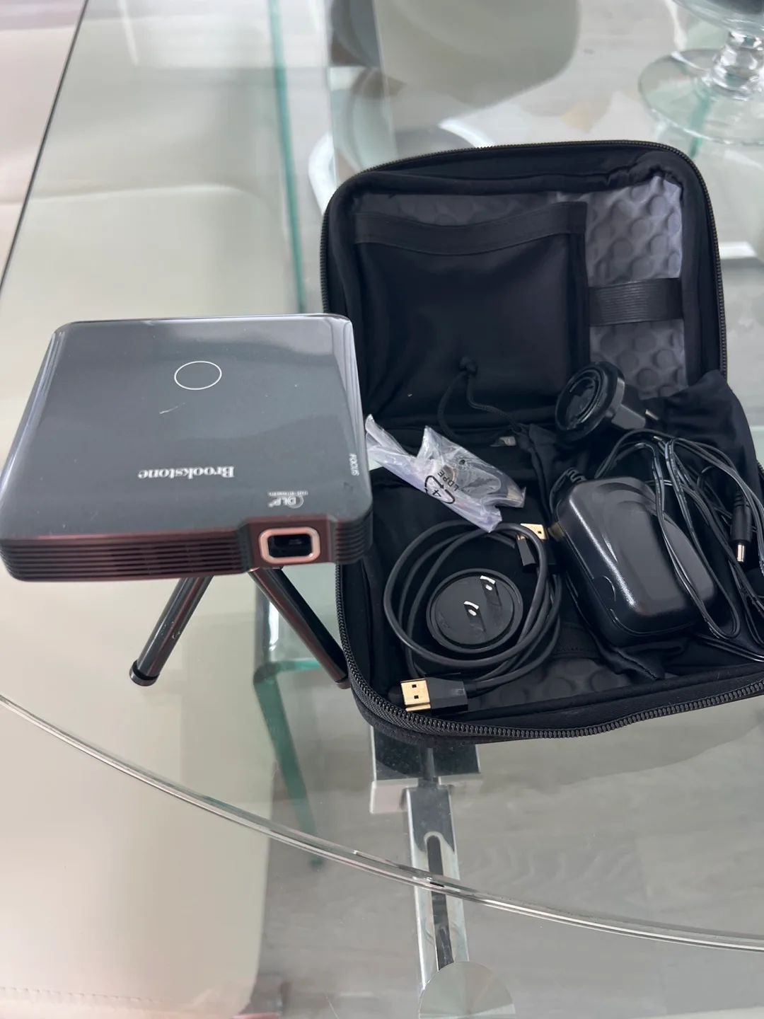 Brookstone Pocket Projector w/ Case image indicator(2)