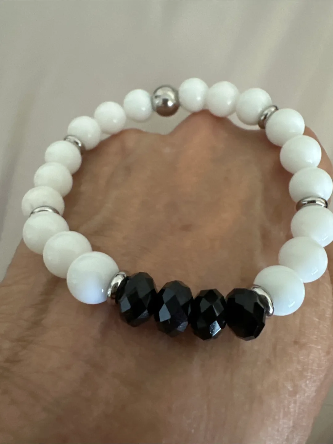 Swarovski Jet Rondelle Crystal Bracelet image indicator(2)