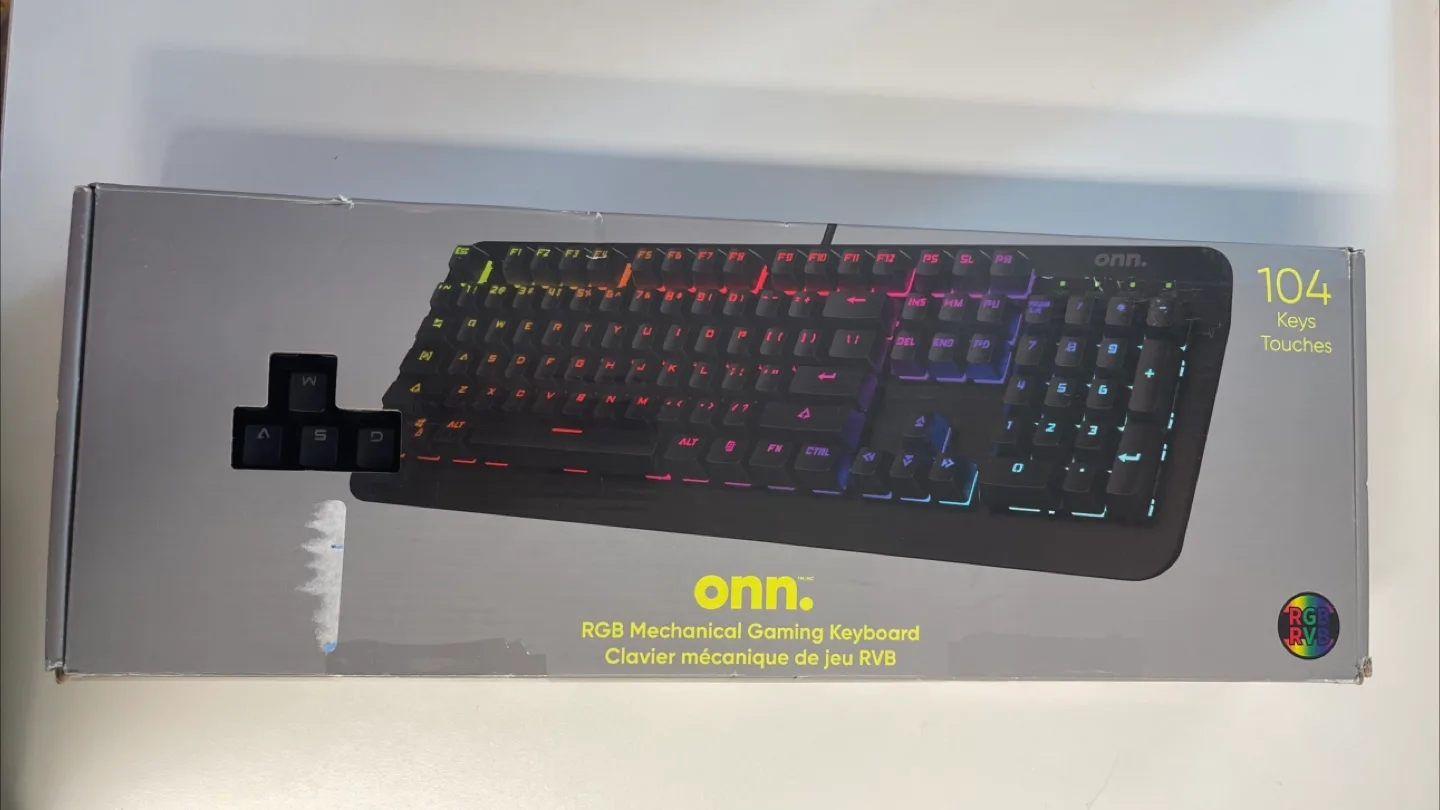 onn. RGB Mechanical Gaming Keyboard - New �🧡 thumbnail