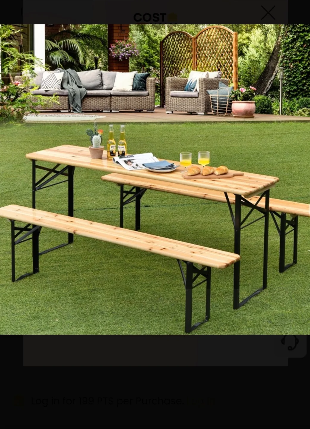 NEW PINE WOOD FOLDING PICNIC PATIO DINING BBQ TABLE thumbnail