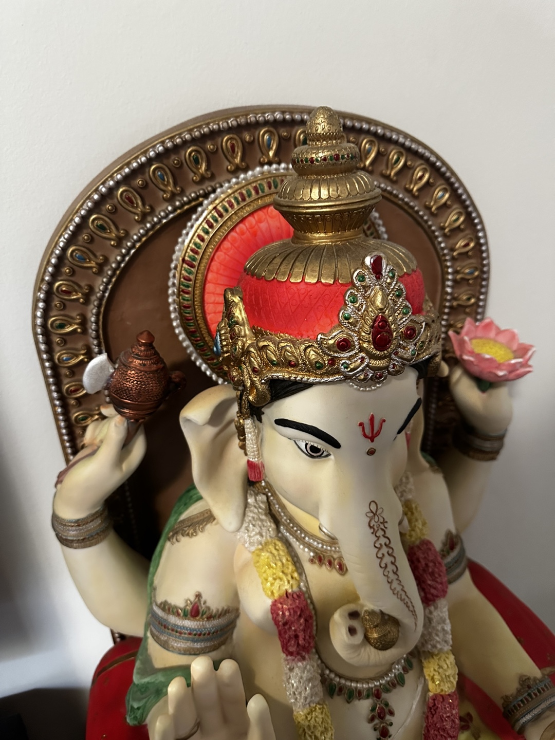 Large & Colorful Ganesh Statue - photo 3