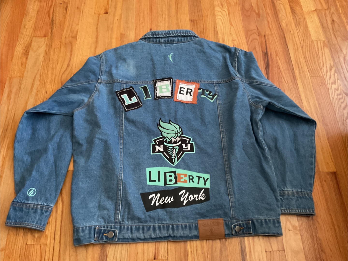 FISLL Denim Jacket - New York Liberty - Size 2xl