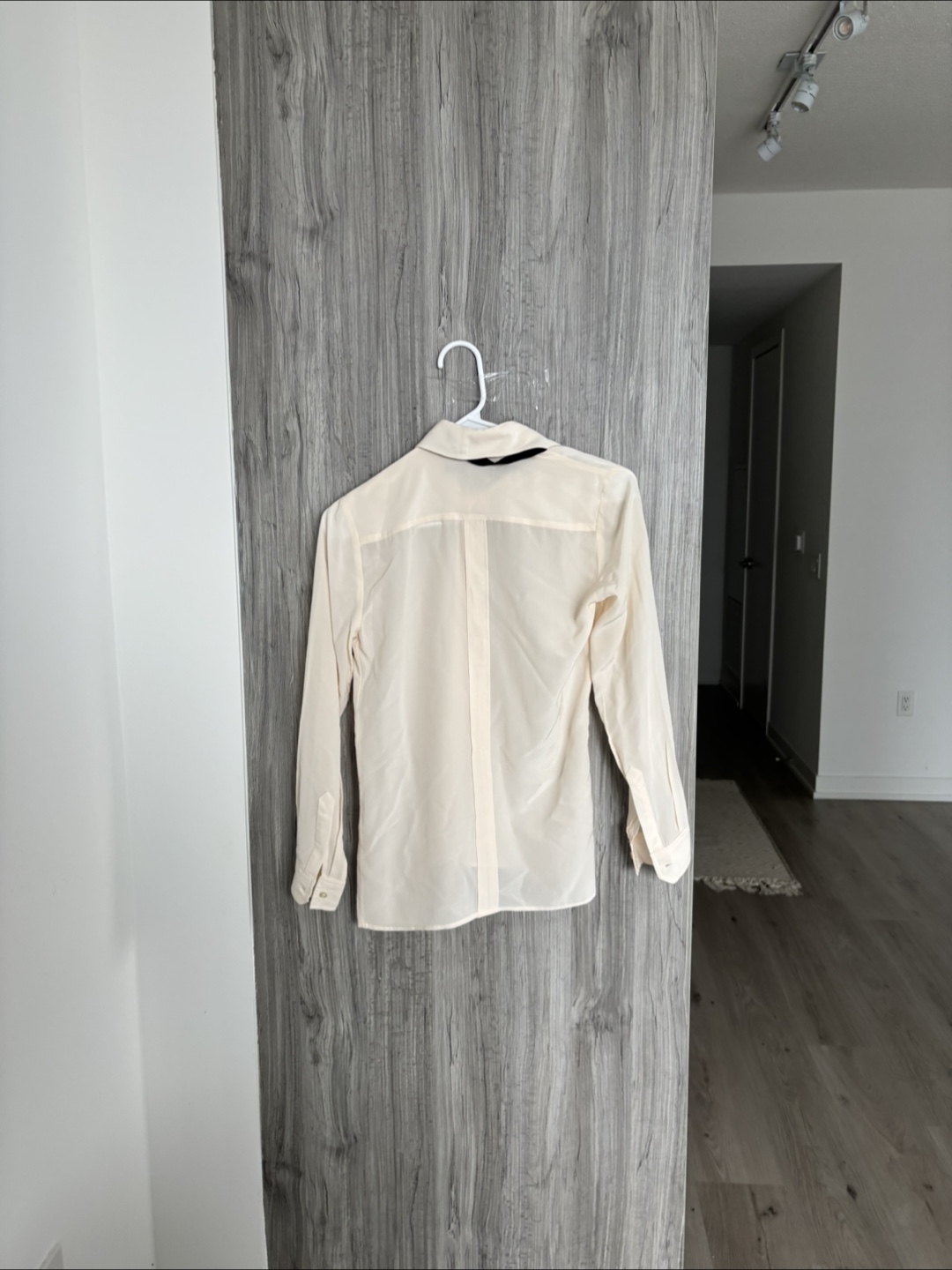 Cream Blouse with Black Bow - photo 2