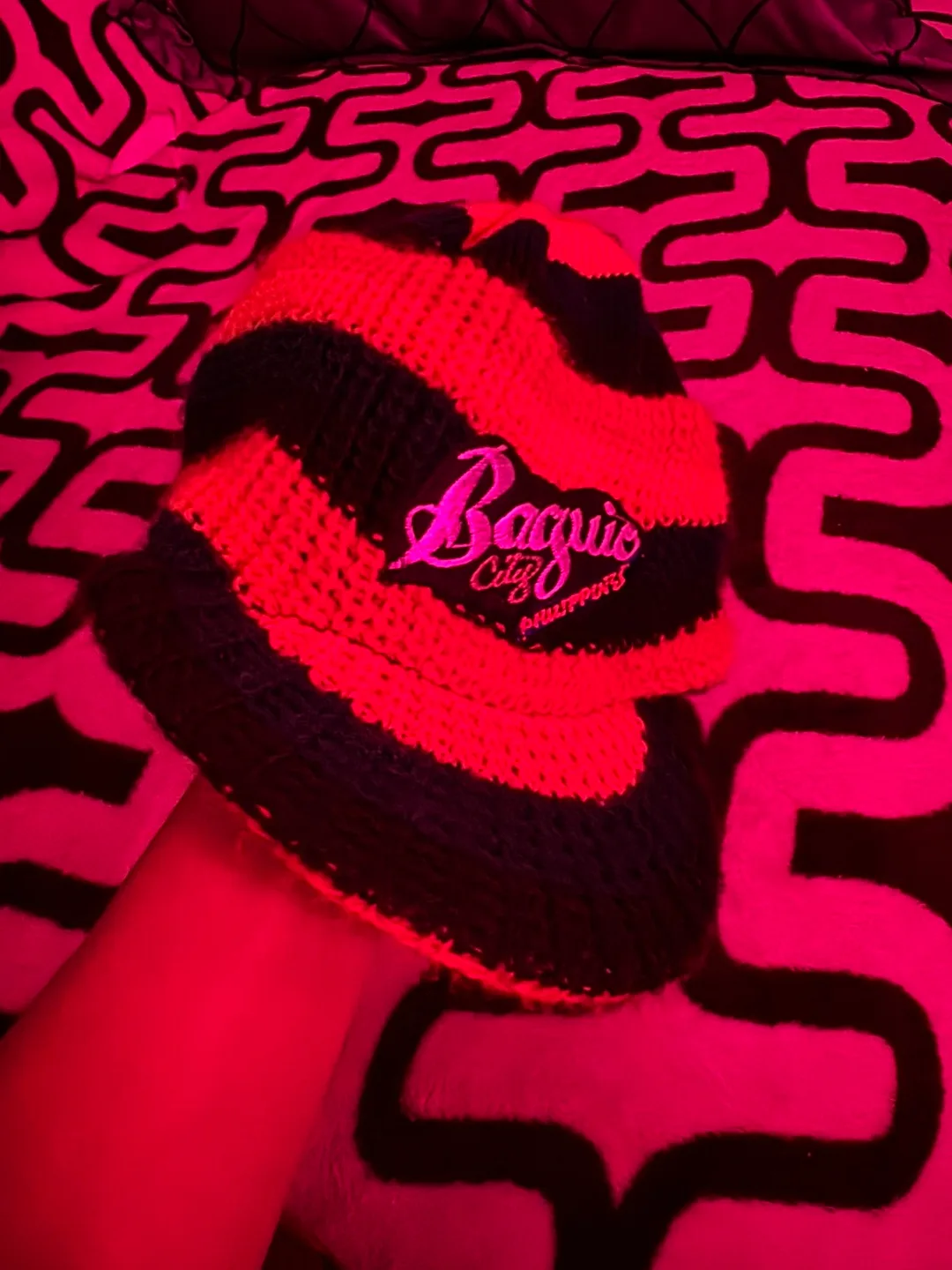 Baguio City Philippines Striped Beanie image indicator(2)