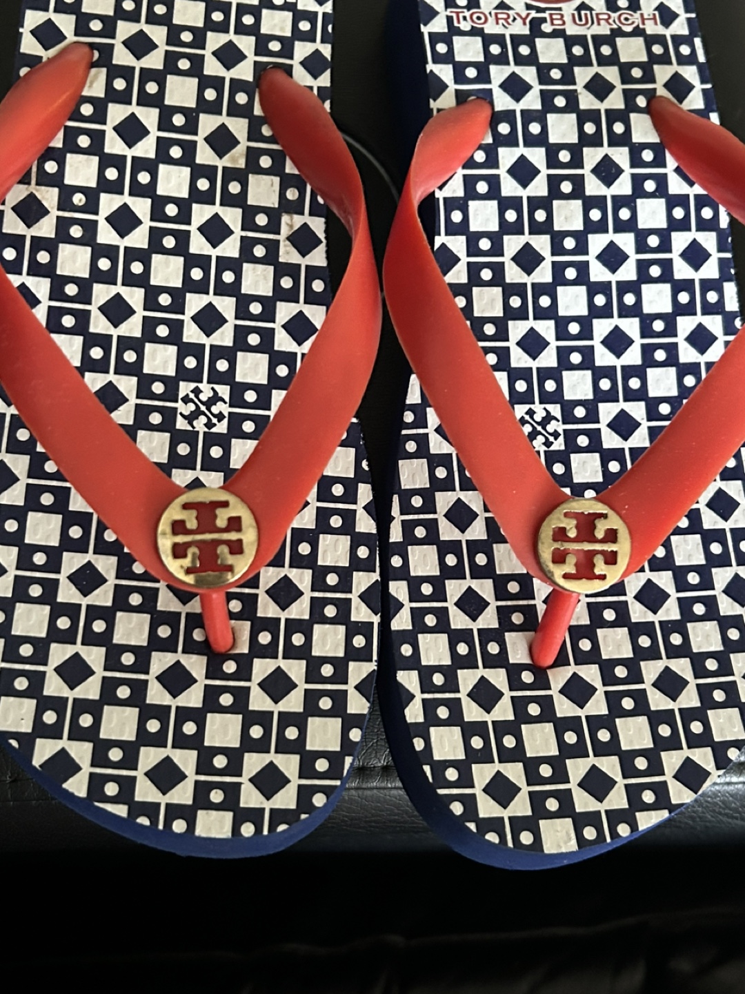 Tory Burch Flip Flops, Size 8