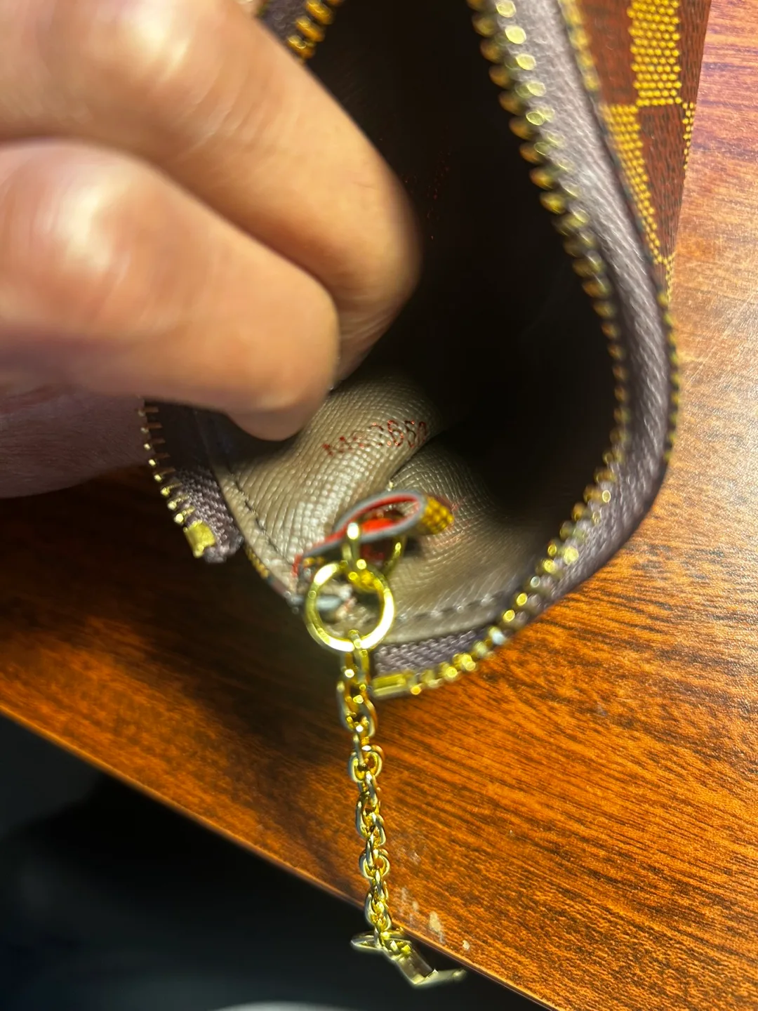 Louis Vuitton Damier Ebene Key Pouch image indicator(5)