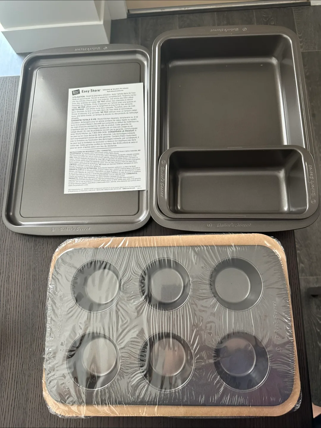 Baker's Secret Easy Store 5-Piece Bakeware Set
