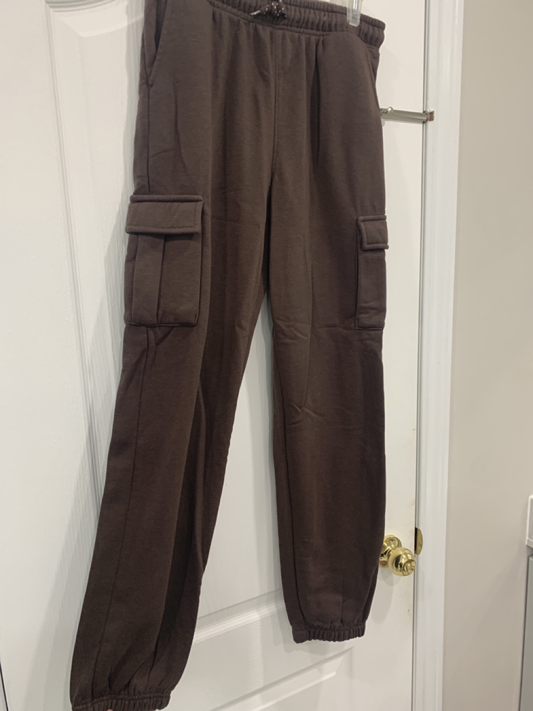 Brown Cargo Sweatpants