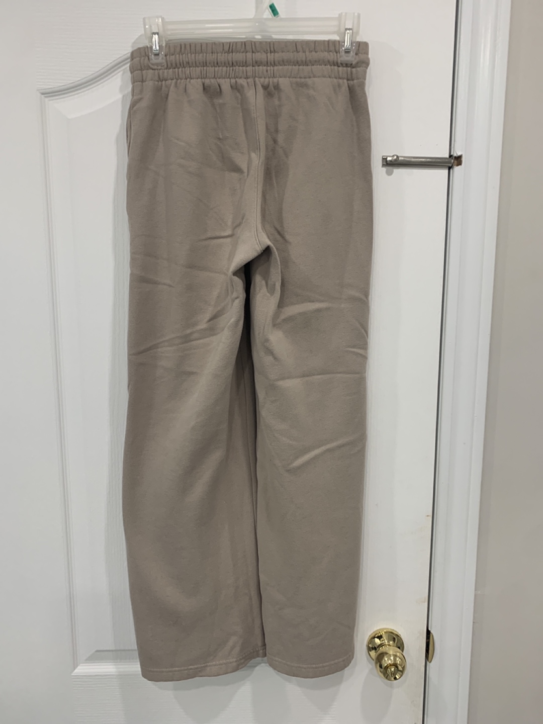 Beige Wide Leg Sweatpants - photo 2