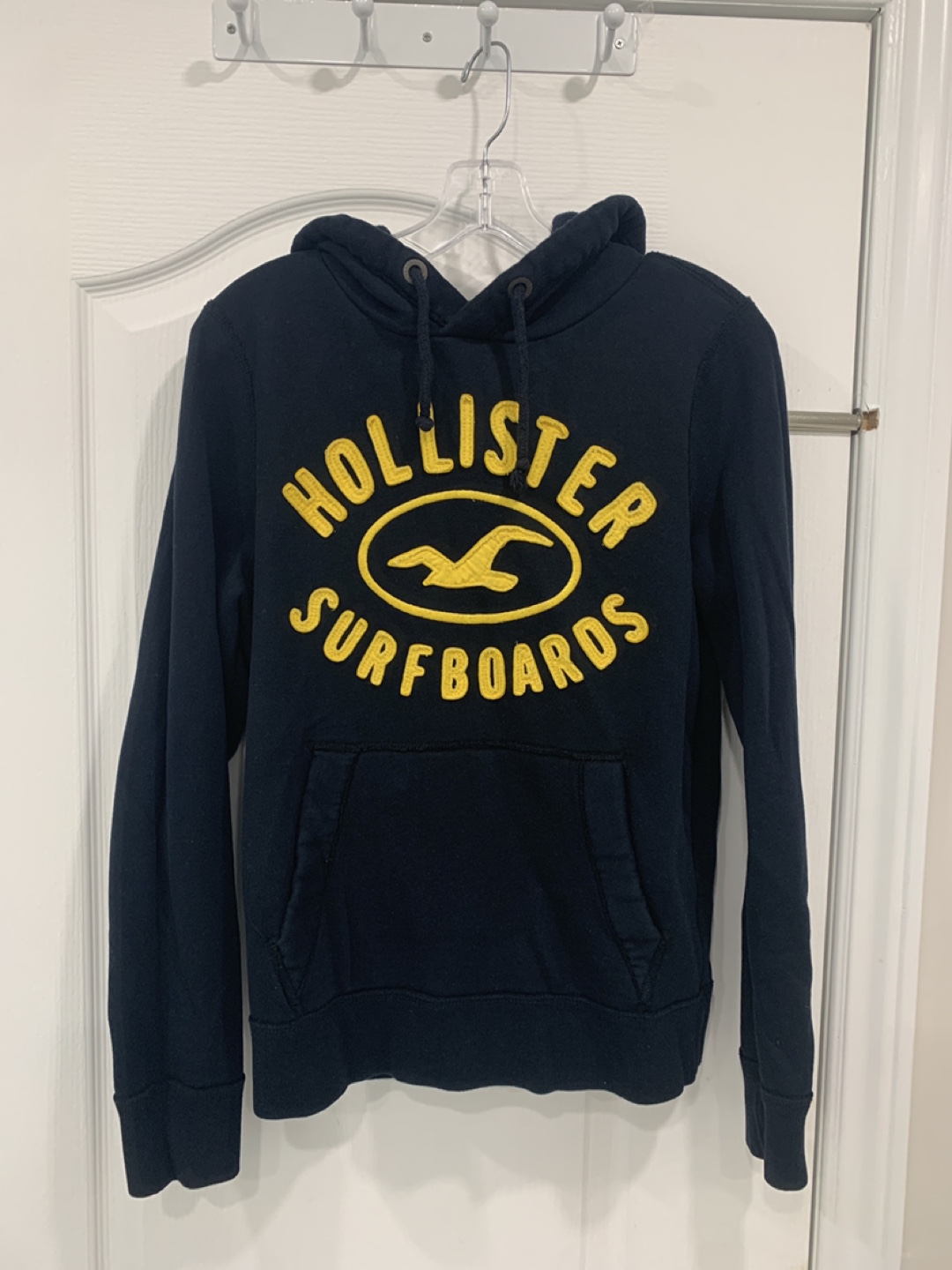 Uni-sex Hollister Surfboards Navy Blue Hoodie