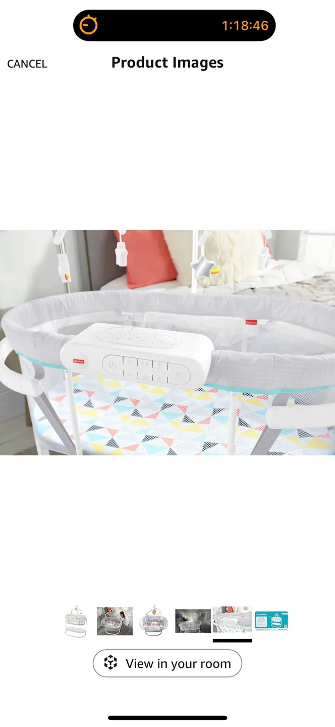 Fisher Price Bassinet- soothing motions image indicator(5)