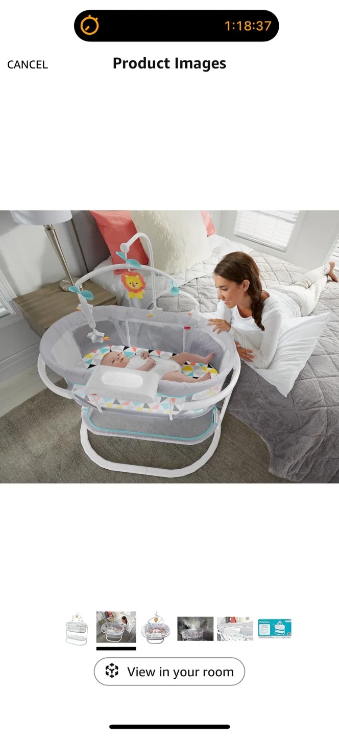 Fisher Price Bassinet- soothing motions image indicator(4)