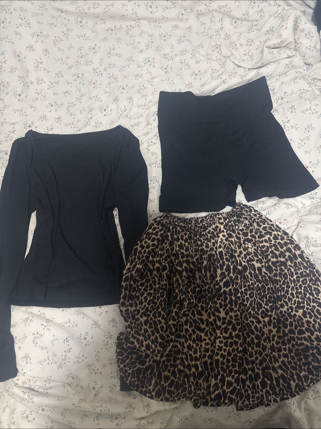 Clothing Bundle: Top, Shorts, Skirt