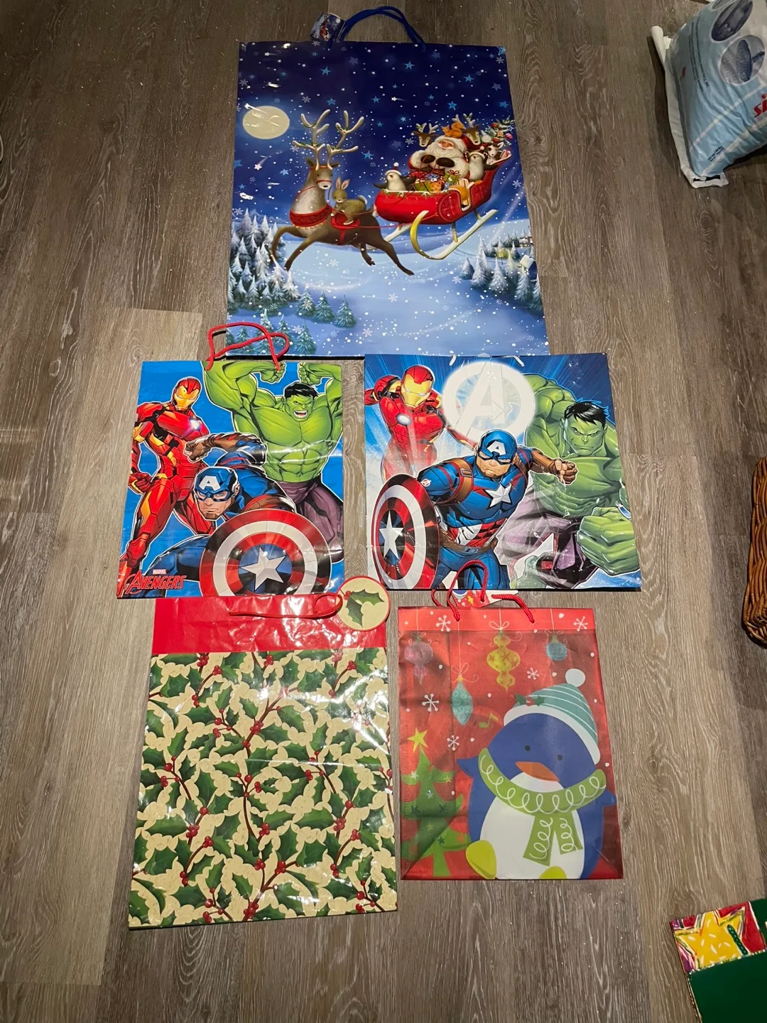 Assorted Gift Bags - Christmas & Avengers Themes thumbnail