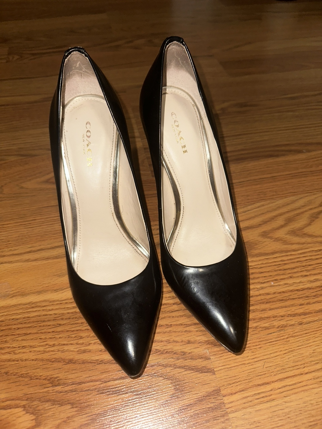 Coach Black Leather Heels - photo 2