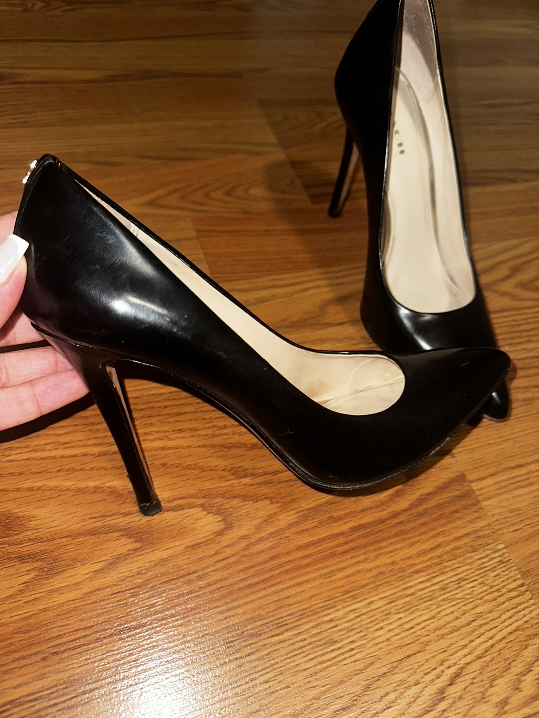 Coach Black Leather Heels
