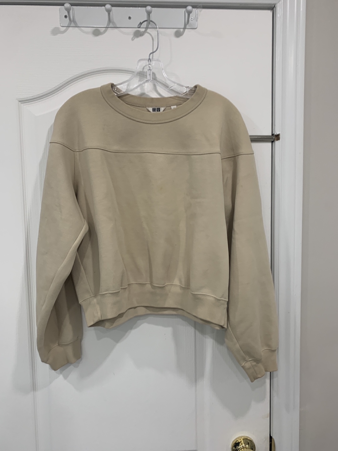 Uniqlo Beige Crewneck Sweatshirt - Size M - photo 2