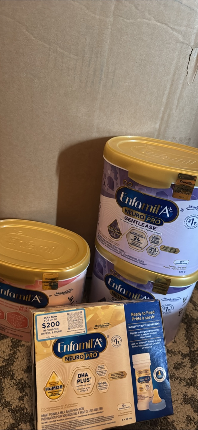 Enfamil A+ NeuroPro Gentlease & Ready to Feed