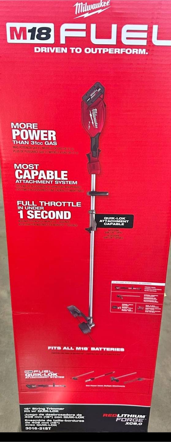 Brushless Cordless String Trimmer w/QUIK-LOK Attachment & 8.0 Ah - photo 3