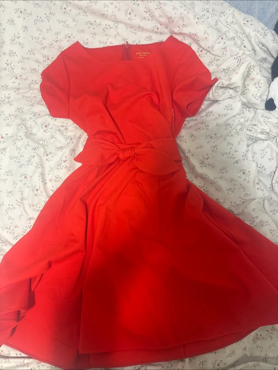 Kate Spade Red Dress with Belt thumbnail