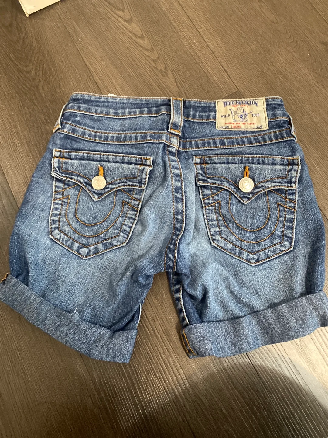 True Religion Denim Shorts Size 24 thumbnail
