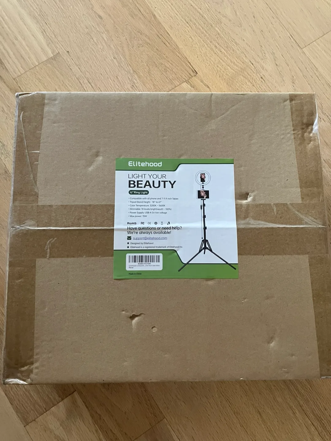 Elitehood 12" Ring Light with Tripod Stand image indicator(2)