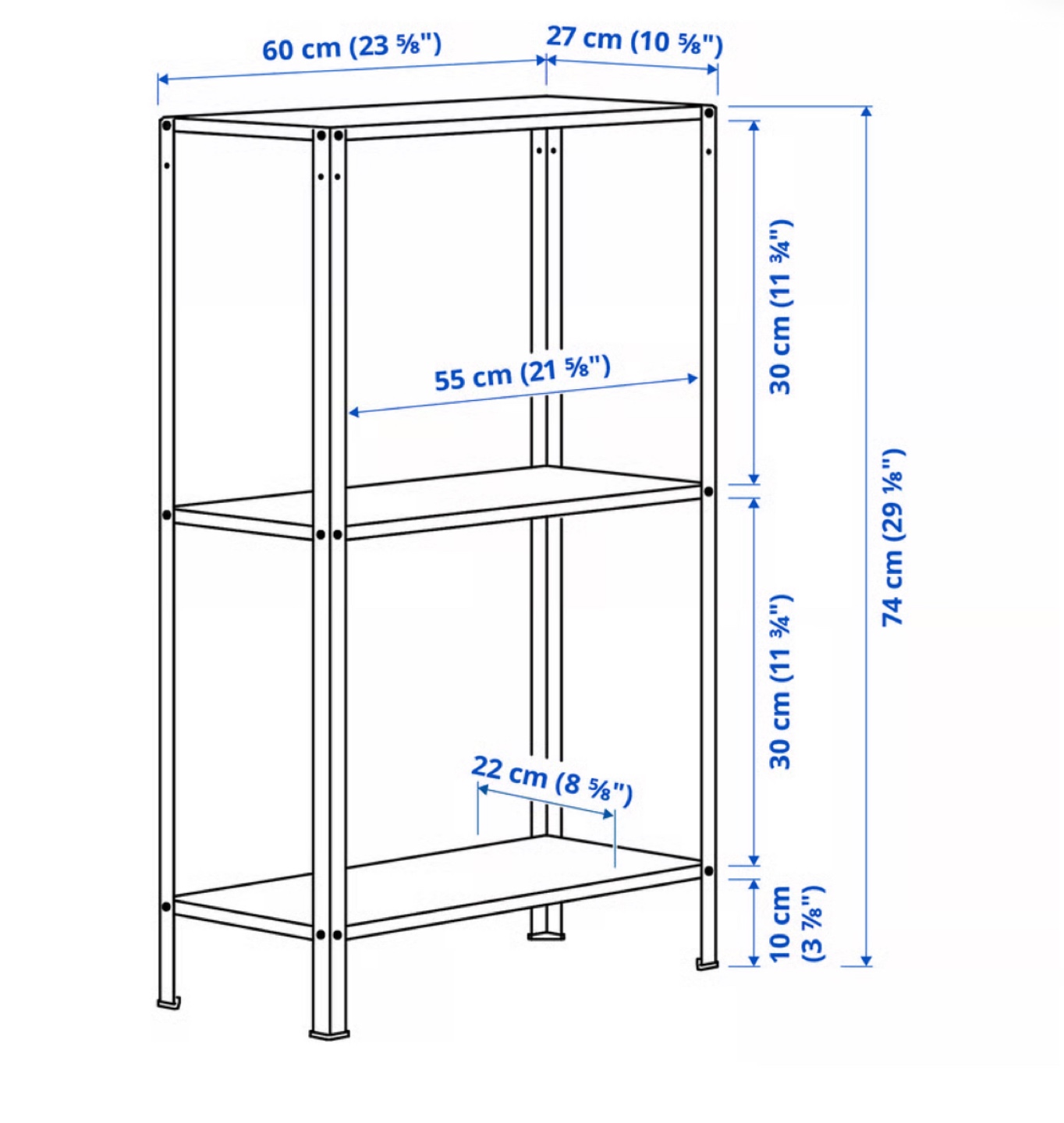 IKEA HYLLIS Shelving Unit - Indoor/Outdoor - photo 3