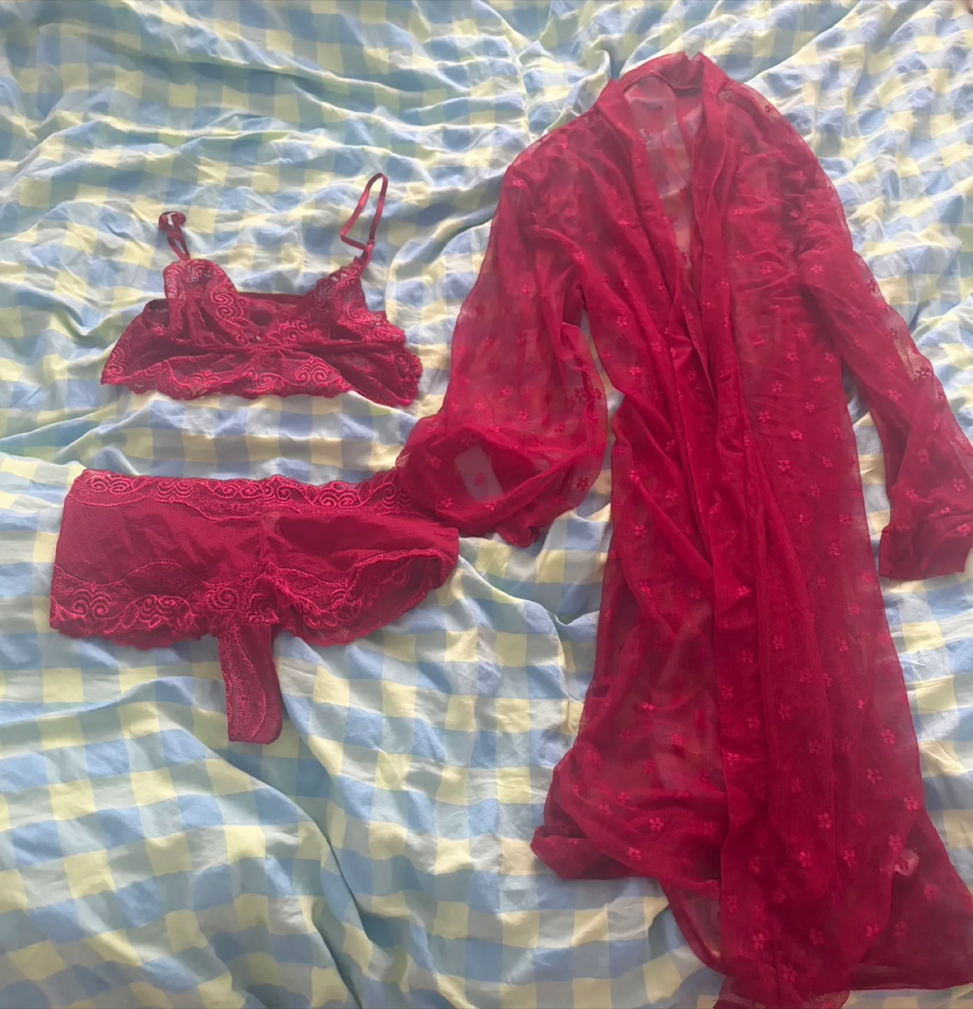 3 piece lingerie set (New) (Small) thumbnail