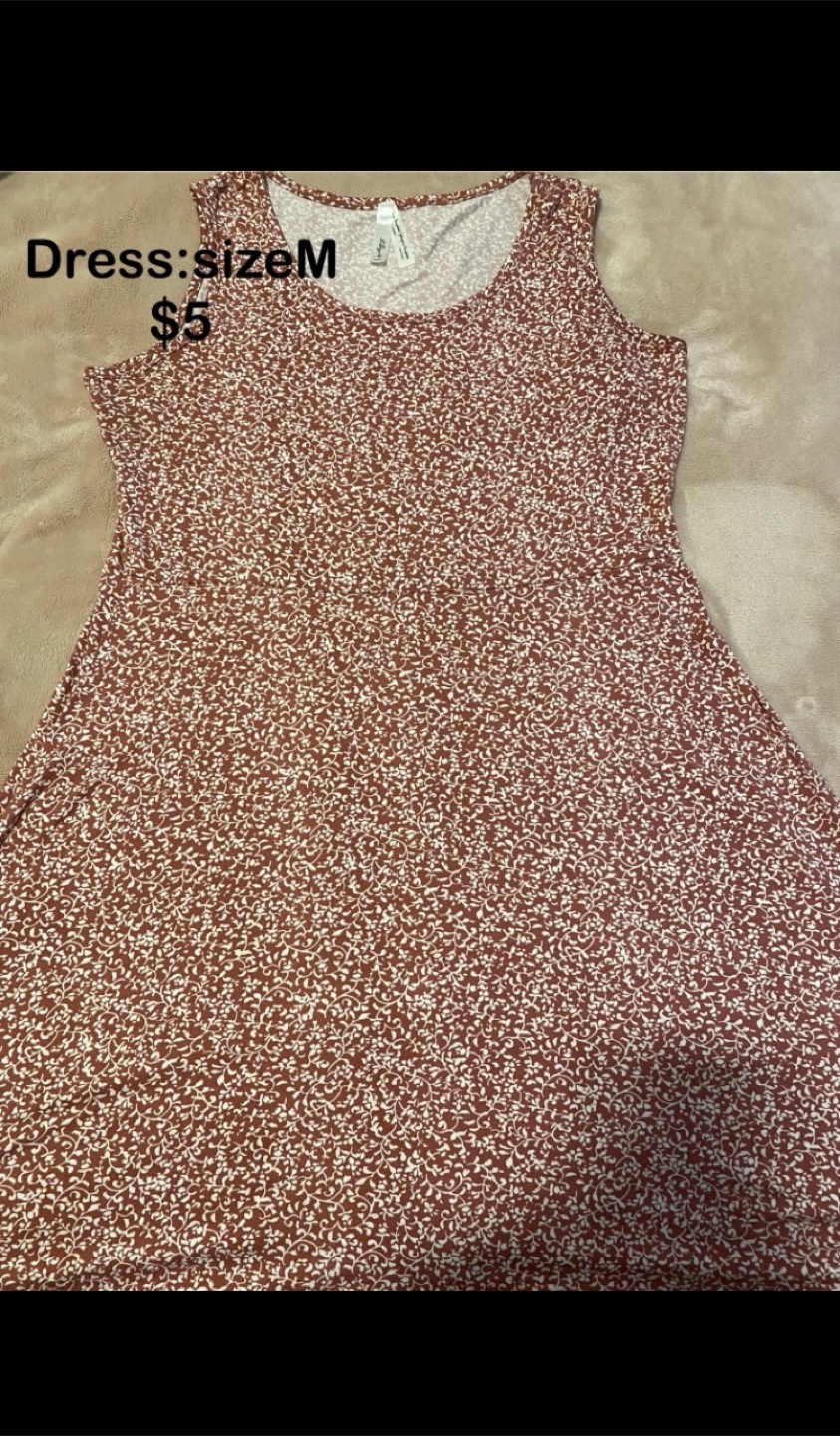 Floral Sleeveless Dress - Size M