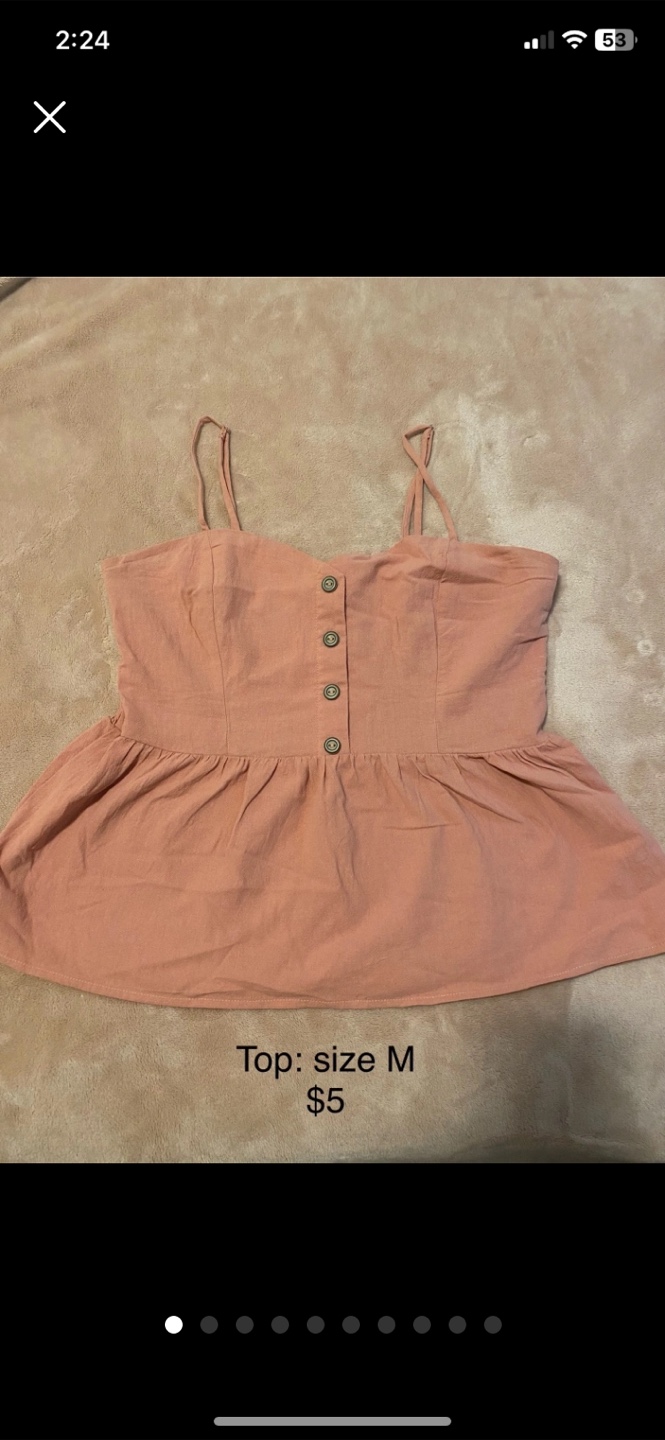 Cute Pink Top - Size M