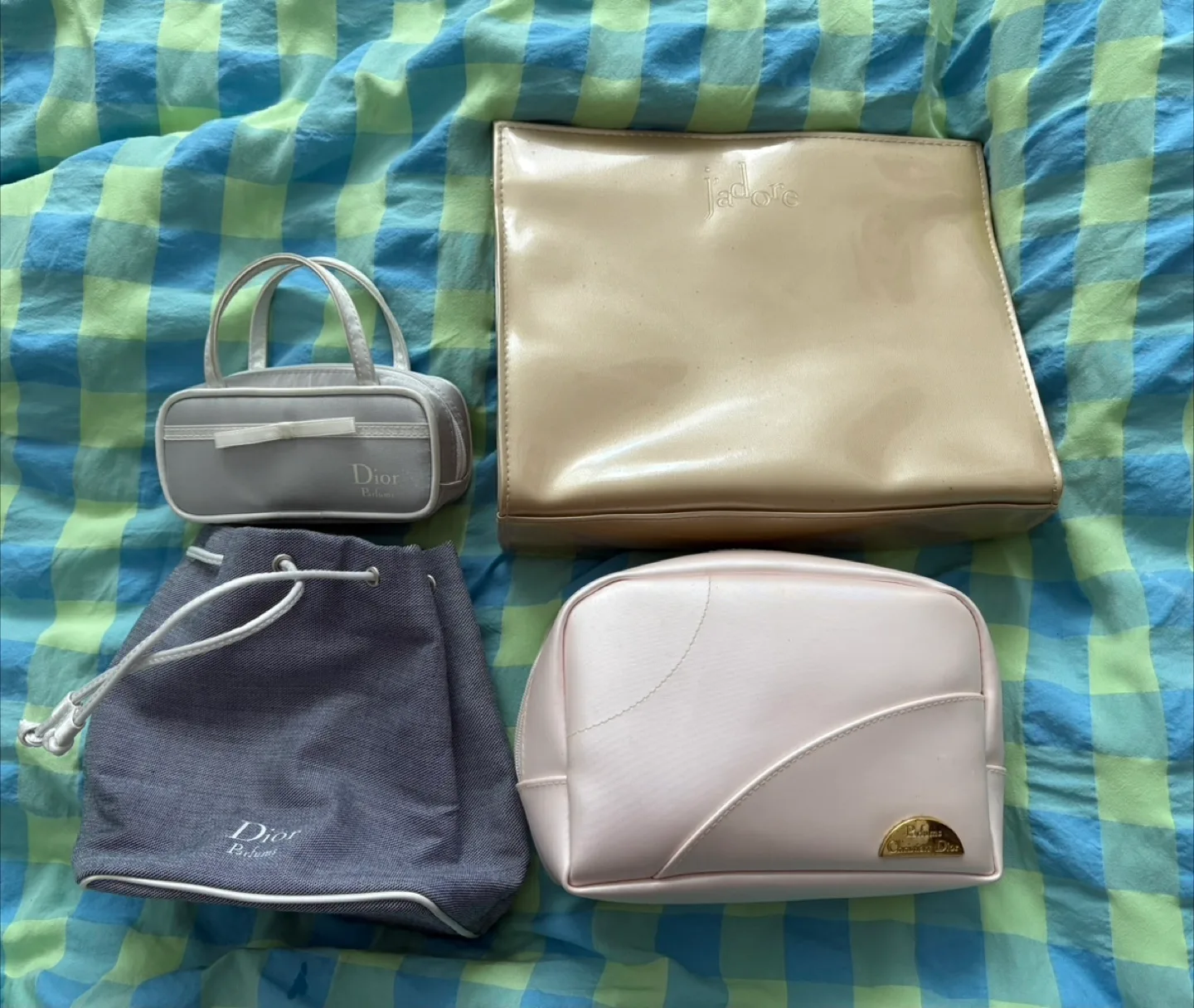 4 Dior Cosmetic bags(Good/fair condition)(Giving away for FREE) thumbnail