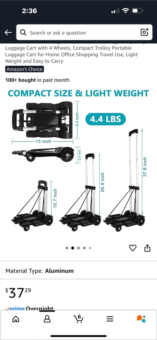 ‼️PICK UP TODAY‼️ Folding Hand Truck image indicator(2)