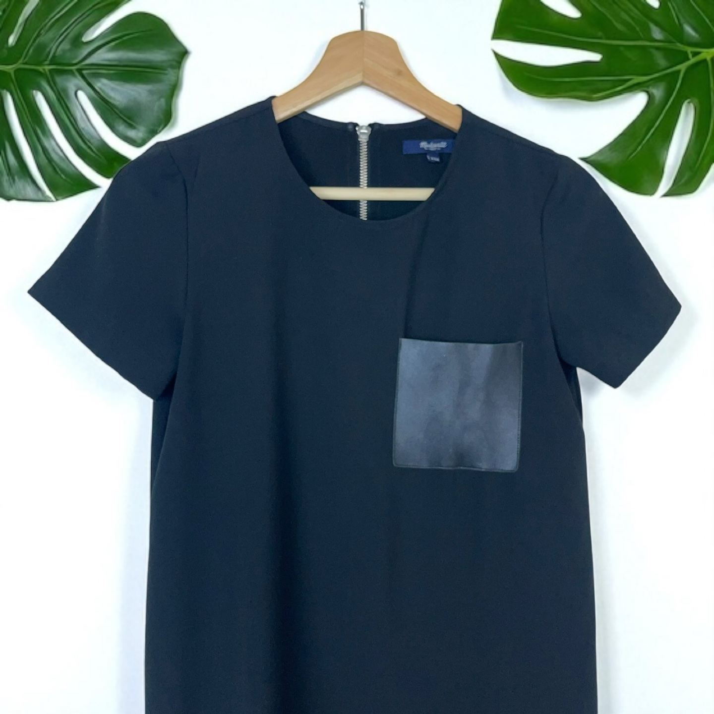 Madewell Leather Pocket T-Shirt Dress - photo 5