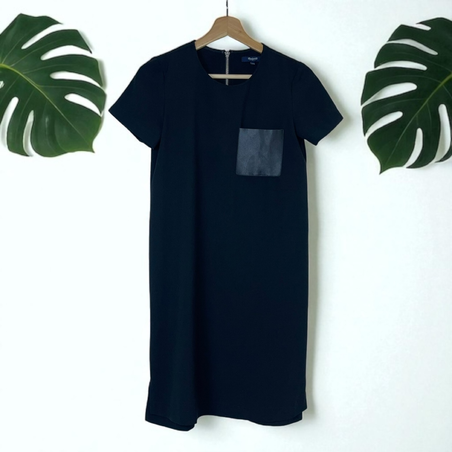 Madewell Leather Pocket T-Shirt Dress - photo 3