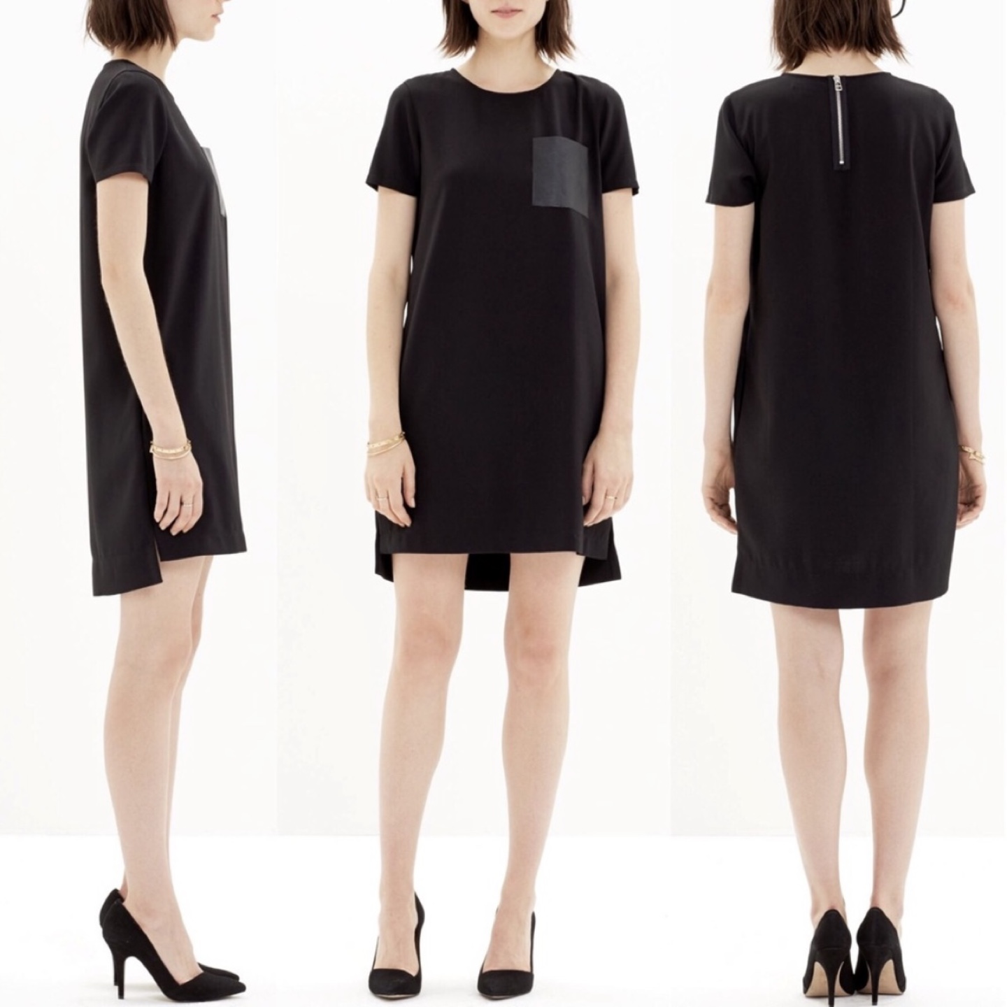 Madewell Leather Pocket T-Shirt Dress - photo 2
