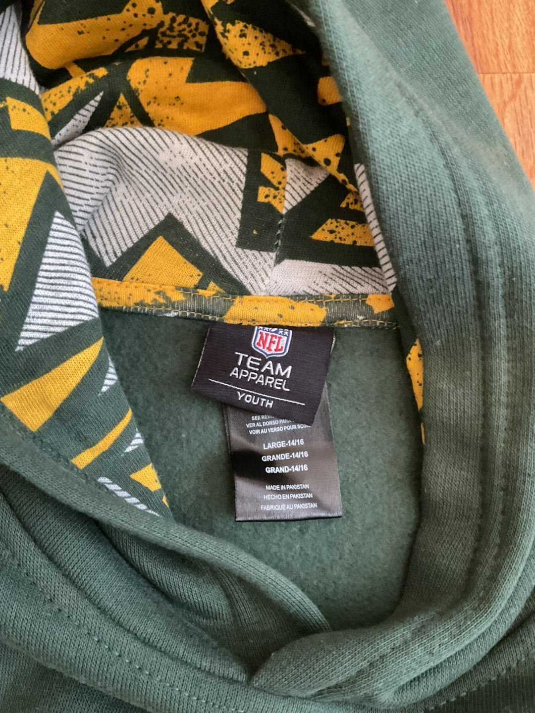 Green Bay Packers Youth Hoodie, Size L (14/16) - photo 4