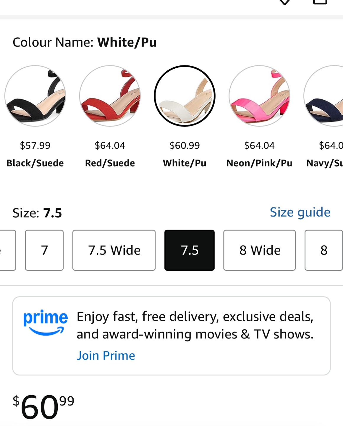 White Ankle Strap Heels - photo 2
